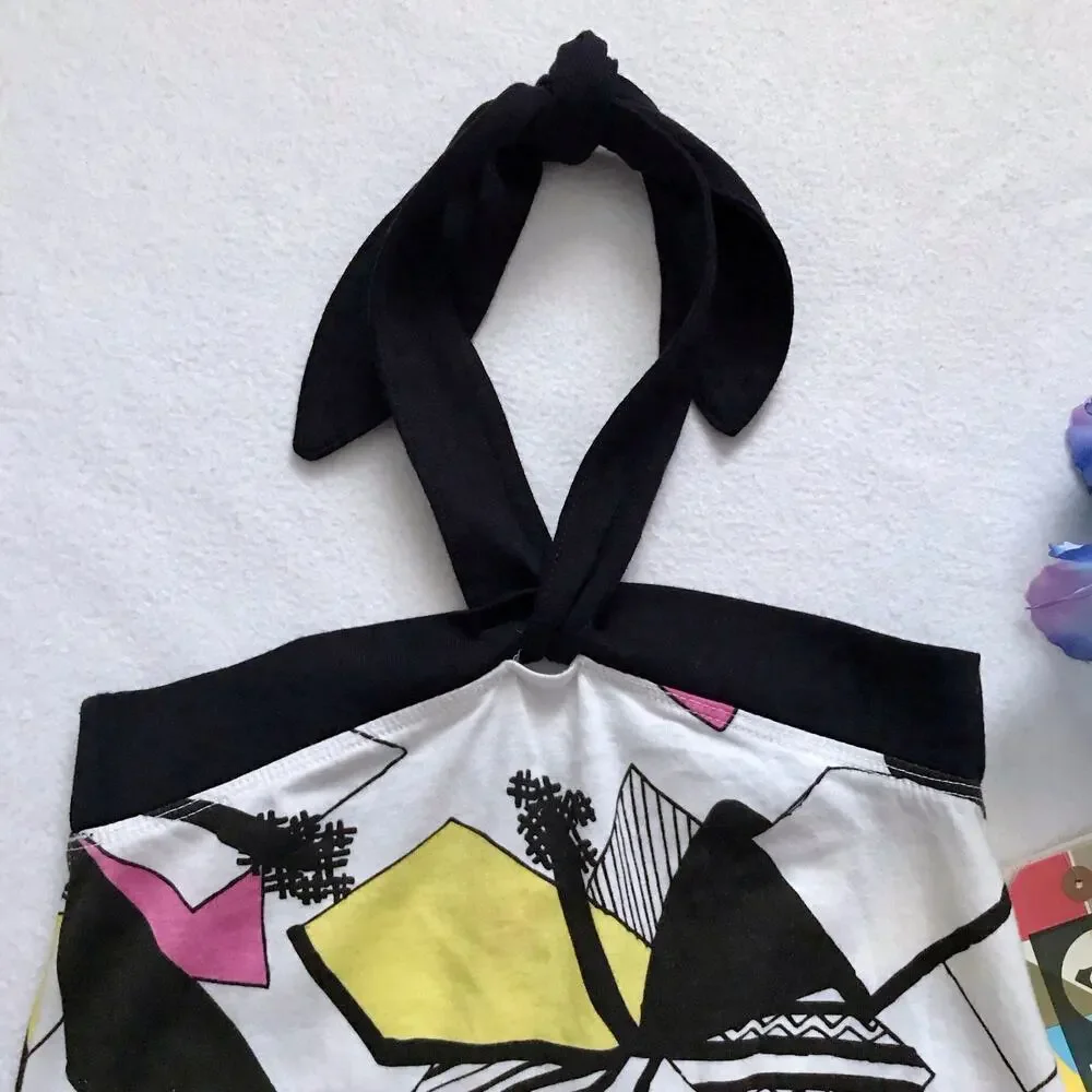 Roxy NWT Halter Blouson Style Dress Girls S (8)